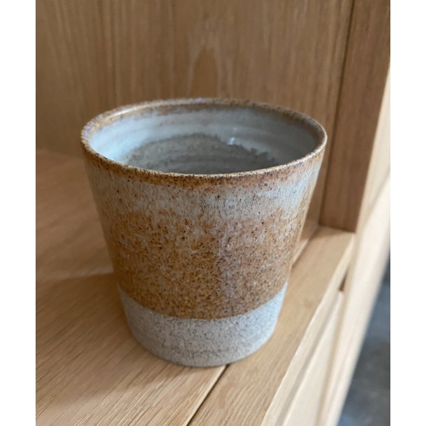 hejdesign - Keramik håndlavet kop cortado/cappuccino, brick. KUN 2 TILBAGE