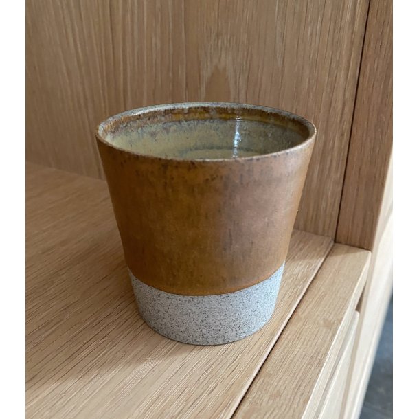 hejdesign - Keramik håndlavet kop cortado/cappuccino, rust. KUN 3 TILBAGE