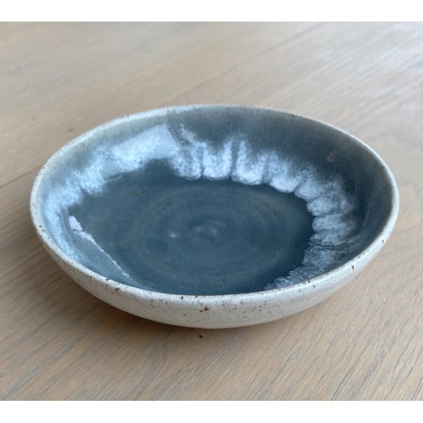 Tasja P. ceramics - Keramik håndlavet skål / morgenmadsskål mellem, glaseret grå