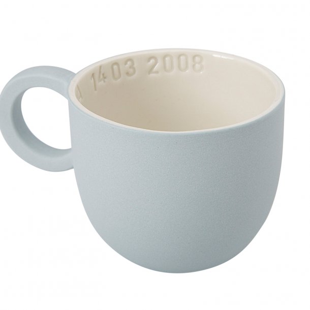 Helle Gram - Keramik håndlavet kop med navn, chubby, valgfri farve