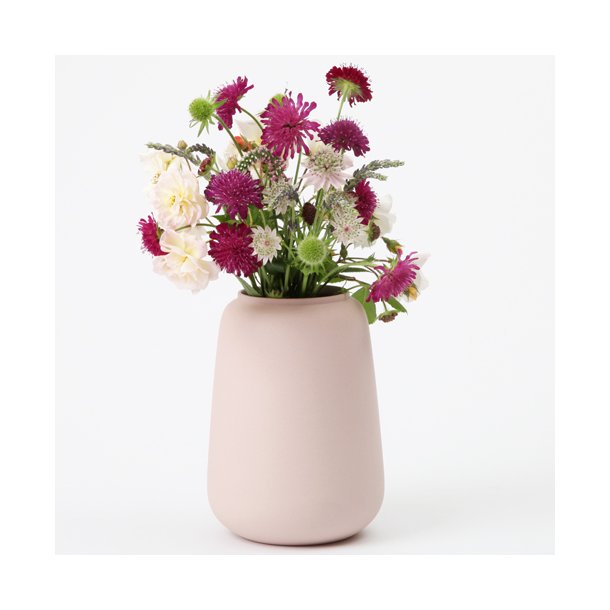 Ditte Fischer - Keramik håndlavet vase stor, rosa